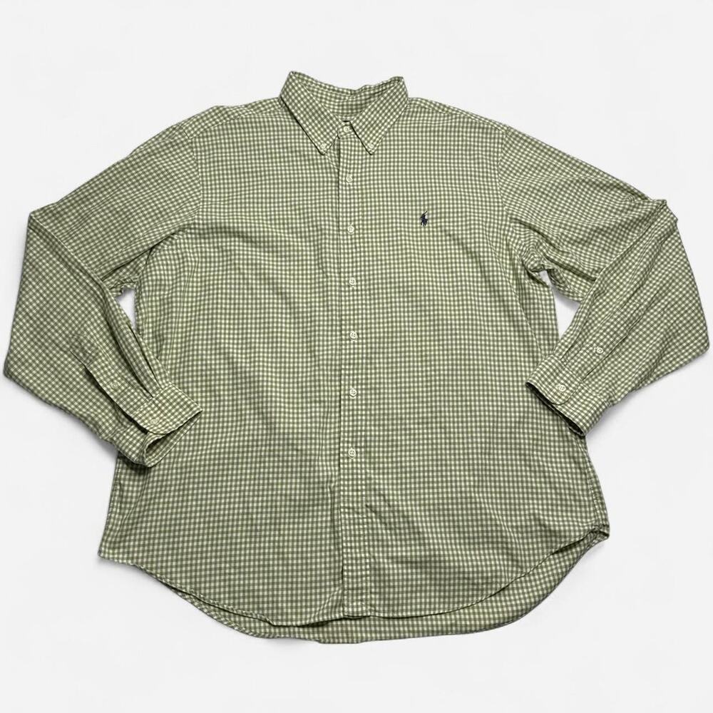 Polo Ralph Lauren Classic Fit Green Gingham Button Shirt XXL